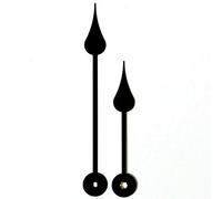 Replacement Black Metal Screw Fit Extra Long Clock Hands Compatible With Japanese Eyeshaft Quartz High Torque movement Mechanism 150mm