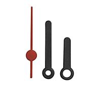 Replacement Black Plastic Press Fit Clock Hands Compatible With Chinese Quartz Mechanism DIY Repair 39mm