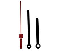 Replacement Black Plastic Press Fit Clock Hands Compatible With HD 1688 Quartz Radio Controlled Mechanism Movement DIY Repair 80mm