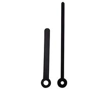 Replacement Black Press Fit Clock Hands Compatible With German Plastic Shaft Mechanism Movements DIY Repair 80mm (A)