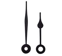 Replacement Black Press Fit Clock Hands Compatible With German Plastic Shaft Mechanism Movements DIY Repair 52mm Black