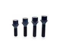 Replacement Black Wheel Lug Bolts 17mm Hex 35mm/ 40mm/28mm Shank Length Cone Seat M14x1.25/M14x1.5(40mm 5pcs,M14x1.25)