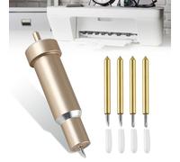 Replacement Blade and Deep Cutting Casing, 4 Pieces for Cricut Explore Air 2/3, for Cricut Maker 3 Knife, Deep Cut Blade 30/60 Degree, 2 Blades 30° and 2 Blades 60° (Gold)