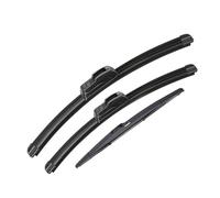Replacement Blades 3Pcs Front Rear Windscreen Wiper Blades Set For Peugeot 206 SW 206SW Wagon 2001-2007