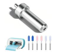 Replacement Blades Compatible with Cricut Joy Xtra/Extra, 6 Cutting Blades with 1 Holder, 30/45/60 Degree Fine Point Blades Fit for Vinyl, Cardstock, Fabric (Silver)
