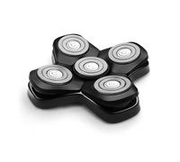 Replacement Blades Compatible with MANSCAPED The Dome Shaver, 5-Blade Magnetic Head Shaver Refill, Waterproof Wet/Dry Men’s Electric Bald Head Razor Replacement Head, Snap-On Attachment (1 Pack)