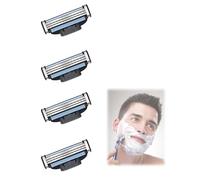 Replacement Blades for Men's Wet Razor,4PCS Replacement Razor Blades, Premium Stainless Steel Double Edge Safety Razor Blades for Men's Wet Shaving, Beard, Body Hair Removal