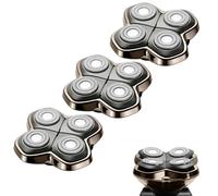 Replacement blades for PRO 4 shaving head, compatible with Skll Pitbull, Butterfly Kiss Pro and Palm shavers. Suitable for men's bald shavers, holder not included (3 pieces).