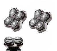 Replacement Blades Shaver PRO 4 Heads Compatible with Skull Head Shaver, Electric Shaver Replacement Blade for Pitbull, Butter flykiss pro & Palm for Bald Men (2 PCS)