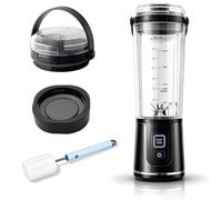 Replacement Blender Cup Compatible with Ninja Blast BC100 BC151 | 18oz/530ml Portable Smoothie Blending Vessel with Sip Spout Lid, Sealing Lid & Carry Handle, Dishwasher Safe