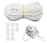 Replacement Blind Cord Kit,10 Metre (32.8 Ft) Roller Blind Bead Chain & 10 Connectors,Roller Blind Cord,Cord for Blinds,Plastic Roller Shade Chain for Venetian,Roman,Vertical Blinds