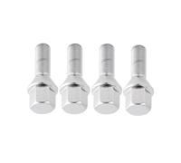 Replacement Bolt Kit Compatible With Dodge For Dart 2012 2013 2014 2015 2016 4x M12x1.25 28mm 17mm Hex Silver Wheel Lug Nuts Replacements Accessories