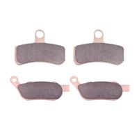 Replacement Brake Pad Motor Bike Front Rear Brake Pads/Fit For HAR/LEY DAVI/DSON FXDWG FXCW Rocker FLSTC 1584 Heritage Softail Classic FLSTFB FLSTF 1584(1pair Ceramic Front)(1pair Copper Rear)