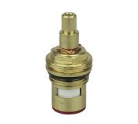 Replacement Brass Ceramic Disc Cartridge Tap Valves Insert Gland Quarter Turn 1/2" Inner Faucet Valve for Bathroom Kitchen Tap Mixer Tap Cartridge(Red)