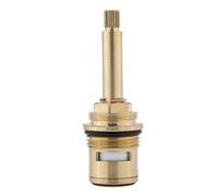 Replacement Brass Ceramic Stem Cartridge Brass Ceramic Disc Cartridge Faucet Valve Quarter Turn 3/4" X 82mm X 10mm Spline Length 20 Teeth,Red