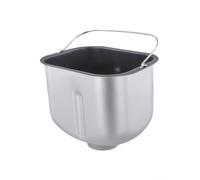 Replacement Bread Maker Pan for Morphy for Richards 48261 48280 - Non-Stick Stainless Steel Mixing Bucket with Retractable Handle - 190mm Height Gold Black Finish(Black T1)
