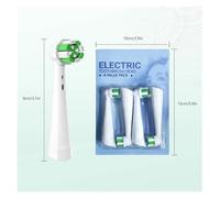 Replacement Brush Head Compatible for Oral B， IO Series, 4PC Independent Packaging, Deep Cleaning Replacement Brush Head(Black)