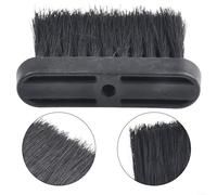 Replacement brush head for fireplace tools with plastic handle and sisal bristles, designed to aid in efficient cleaning and maintenance of hearth surfaces (L)