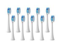 Replacement Brush Heads 10PCS，Compatible for HX3/6/8/9 Soft Vacuum(10Blue)