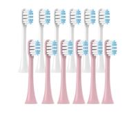 Replacement Brush Heads 12 PCS,Compatible for X3/X3U/X5 Soft Colorful Toothbrush Clean Vacuum Bristle Nozzles(6WhiteB6PinkB)