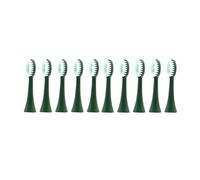 Replacement Brush Heads Compatible for Children Sonic Electric Toothbrush Soft Brush Head Deep Clean Smart Tips Accessories(Green 10pcs Head)