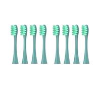 Replacement Brush Heads ，Compatible for O Clean ，X/X PRO/ Z1/ F1/ One/Air 2 /SE Sonic Electric Toothbrush Head Dupont Soft Bristle Nozzles(8 Pcs Green)