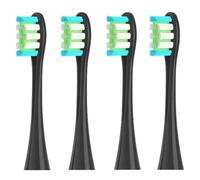 Replacement Brush Heads .Compatible for Oclean X/X PRO/ Z1/ F1/ One/Air 2 /SE Electric Toothbrush Head Soft Bristle Nozzles(4 Pcs Black)