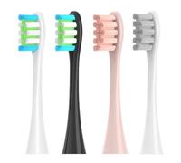 Replacement Brush Heads .Compatible for Oclean X/X PRO/ Z1/ F1/ One/Air 2 /SE Electric Toothbrush Head Soft Bristle Nozzles(4 Pcs Mixed Color)