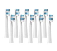 Replacement Brush Heads,Compatible for Seago Electric Toothbrushes E1-9/SG2303/SG575 Vacuum Packing(10pcs White)