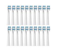 Replacement Brush Heads，Compatible for Seago Electric Toothbrushes E1-9/SG2303/SG575 Vacuum Packing(20pcs White)