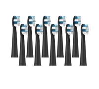 Replacement Brush Heads ，Compatible for Seago， Electric Toothbrushes E1-9/SG2303/SG575 Vacuum Packing(10pcs Black)