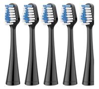 Replacement Brush Heads,Compatible for Waterpik Complete Care 5.0/9.0 Electric Toothbrush Heads Hygiene Clean Soft Bristle Nozzles 5/10pcs(5pcs Black)
