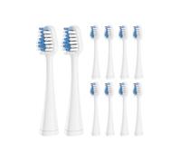 Replacement Brush Heads ，Compatible for Waterpik ，Complete Care 5.0/9.0 Electric Toothbrush Heads Hygiene Clean Soft Bristle Nozzles 5/10pcs(10pcs White)