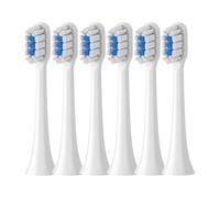 Replacement Brush Heads ，Compatible for Xiaomi， Mijia T301 T302 T501 /501CSonic Electric Toothbrush Head Dupont Soft Bristle Nozzles(T301-302-WH-12Pcs)