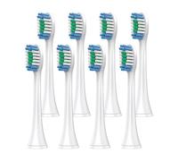 Replacement Brush Heads, Compatible with Philips, 1100-7500 Series | Electric Toothbrush Heads For Adult Daily Use, Fits 1100 2100 4100 4300 5100 5300 6100 6500 7000 7300 7500(White-8 Pcs)