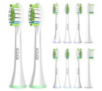 Replacement Brush Heads Compatible with Philips Sonicare Toothbrush Heads with Click-on System, Removes Up to 10X More Plaque, Medium-Soft Dupont Bristles,10 Pack