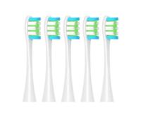 Replacement Brush Heads for Compatible Oclean Flow/X/X PRO/F1/ One/Air 2 Sonic Electric Toothbrush Blue Green Soft Bristle Nozzles(5 White)