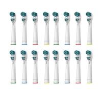 Replacement Brush Heads for Oralb Dual Clean, Generic Double Heads Toothbrush Heads Compatible with Oralb Braun Electric Toothbrush, 16 PCS