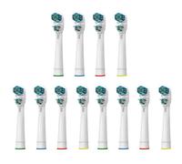 Replacement Brush Heads for Oralb Dual Clean, Generic Double Heads Toothbrush Heads Compatible with Oralb Braun Electric Toothbrush, 12 PCS