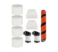 Replacement Brush Roller and Filters for Shark DuoClean IF200UKT IF250 IF260, Dual Soft Velvet Main Brush with HEPA Filter Elements, 5-Piece Vacuum Cleaner Accessories Kit