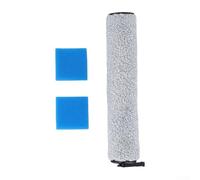 Replacement Brush Roller Kit Compatible with for EUREKA NEW400 for Gen2 Vacuum, Soft Flannelette Floor Cleaning Roll with Dual Sponges for Hard Wood Marble for Surface