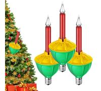 Replacement Bubble Light Bulbs, 3pcs Replacement Multi Color Novelty Lights, Red And Blue Holiday Bulbs, For Indoor Decorations During The Festive Season