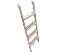 Replacement Bunk Bed Ladder for RV & Campers 47 Steps 8cm Wide Pedal 2 Hoo Fits Twin/Queen/Full Beds Climbing Ladder for Adults & KidsWhite