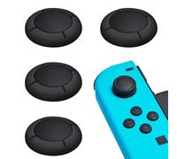 Replacement Button Caps for Switch Joycon, 4PCS Thumbsticks Protector Covers for Switch/Lite Black Silicone Protective Accessories for Joystick 3D Grips Caps