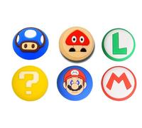 Replacement Button Caps for Switch Joycon, 6PCS Thumbsticks Protector Covers for Soft Silicone Joy-Con Joystick Grip Cute 3D Analog for Lite Controller Accessories