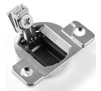 Replacement Cabinet Hinges Fits for Blum 110 Degree Screw-on Compact 33 Hinge, 8-Pack Stainless Steel Self Closing Cabinet Door Hinges, Easy to Install (Mounting Plate Not Included)