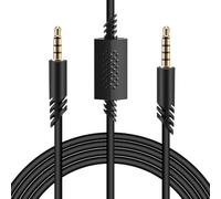 Replacement Cable for A40, Audio line with mute function Audio Extension Cords Inline Mute Cord 3.5mm Compatible for Astro A10 A50 TR Gaming Headset Xbox One Gaming Headphone PS5/4 Controller,2m Black