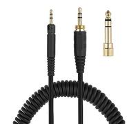 Replacement Cable for Audio-Technica ATH-M70X M60X M50X M40X Headphones Audio Cord Spring Wire Stretch to 3meters/9.9feet