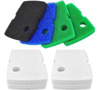 Replacement Canister Filter Pads Compatible with PennPlax Cascade 1200/1500 CCF4UL/CCF5UL Generic Floss Aquarium Sponge Media, Replacement Canisters Filters Sponges for Aquariums Fish Tank Turtle Tank