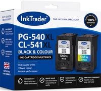 Replacement Canon PG540 XL Black & CL541 XL Colour Ink Cartridges - Fits MG3650, MG3550, MG2250, MG4250, TS5150